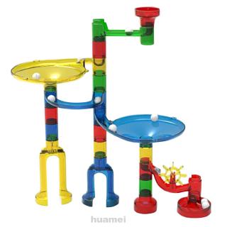 38pcs Funny Early Educational Interactive Play Building Block 3D Effect Roller Ball Brain Develop Family Games Slot Toy