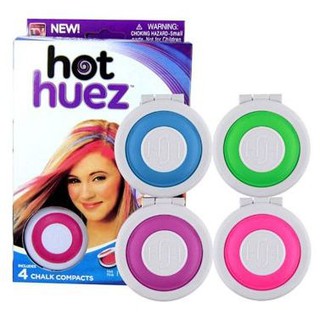 Bộ hộp phấn nhuộm tóc 4 màu Hot huez không tốn thời gian công sức dễ dàng gội sạch màu
