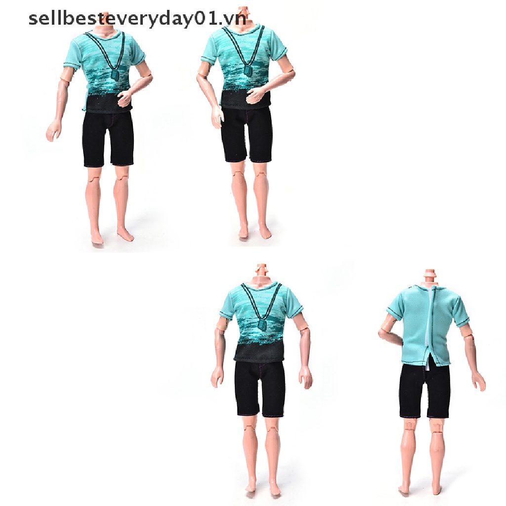 Set Áo Thun + Quần Short Thời Trang Cho Búp Bê Ken