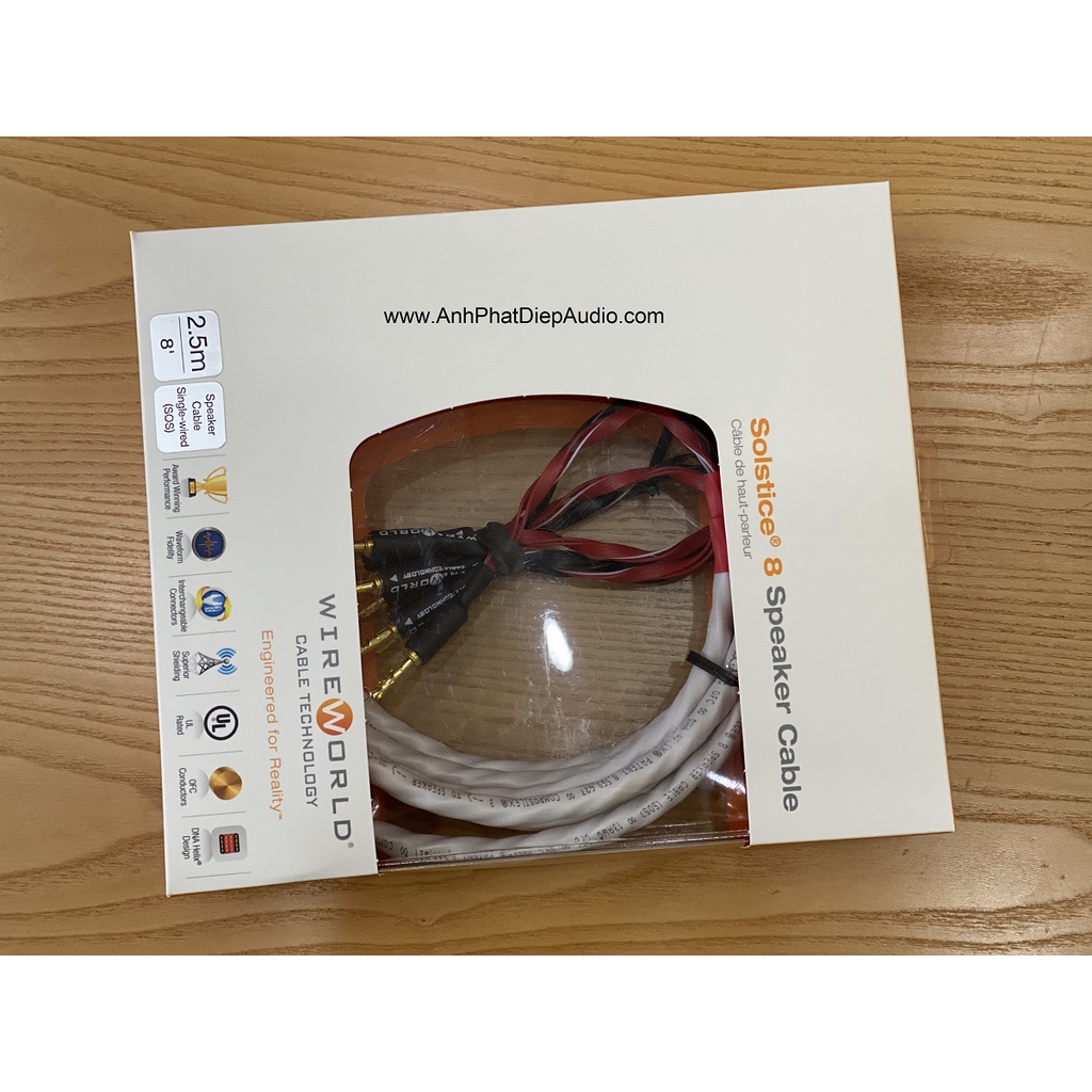 Dây loa WIREWORLD Solstice 8 Speaker Cable Pairs 2.5M