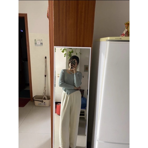 Áo len dài tay đáy nhọn sang trọng