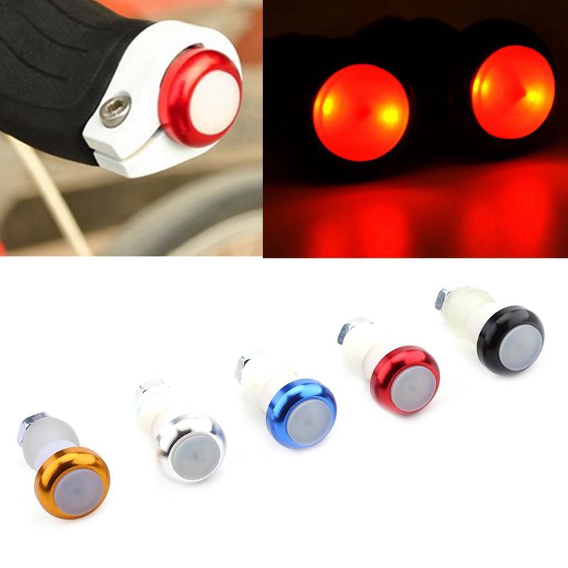 Set 2 Đèn Xi Nhan Gắn Tay Lái Xe Đạp 5 Màu Sắc Cho Bạn Lựa Chọn
