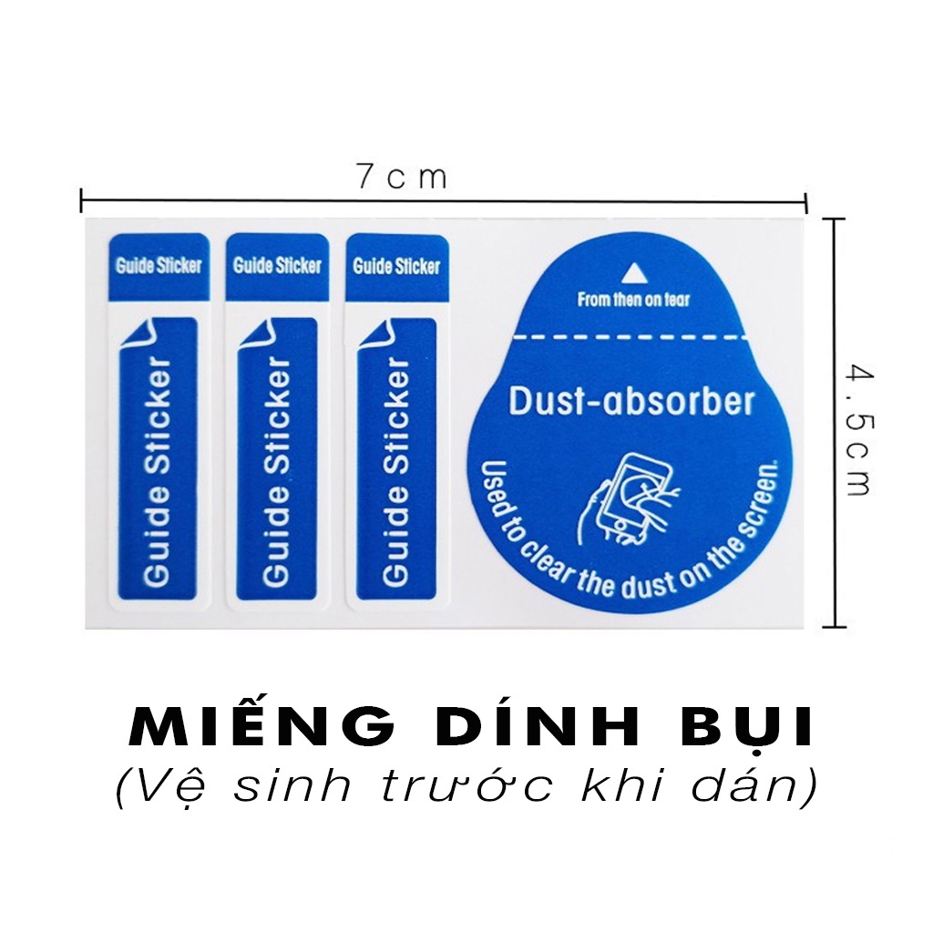 Miếng dính bụi màn hình Miếng dán lấy bụi khi dán kính cường lực điện thoại Lấy sạch bụi trên màn hình