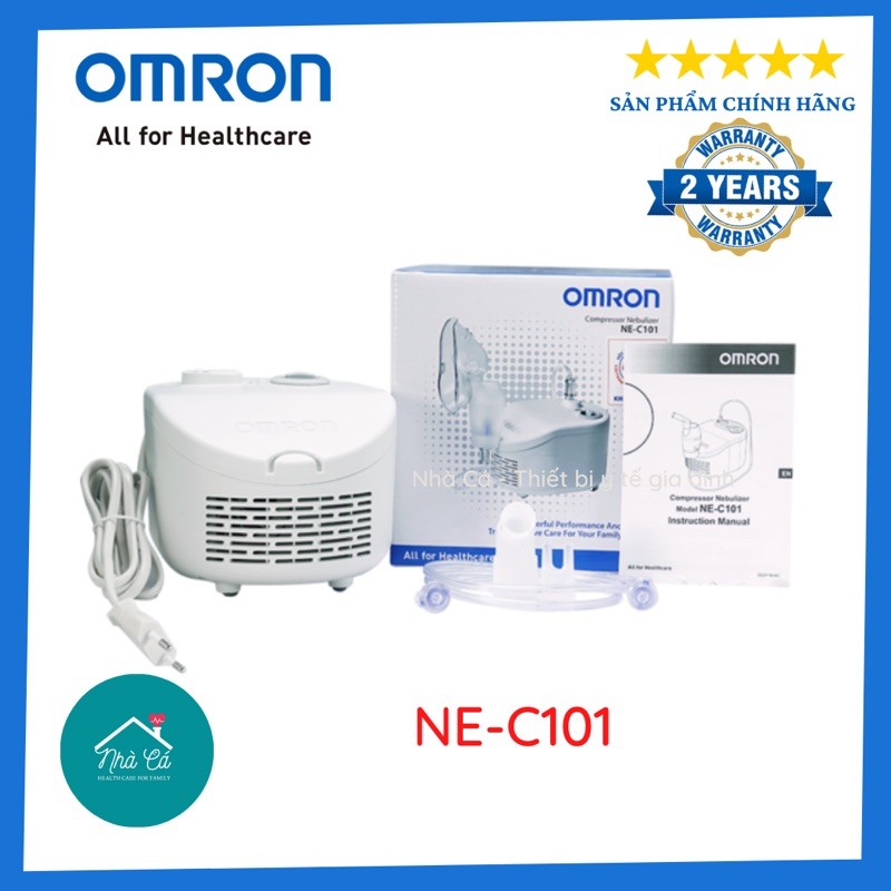 Máy xông mũi họng nén khí rung Omron NE-C101 Chính hãng - BH 24 tháng