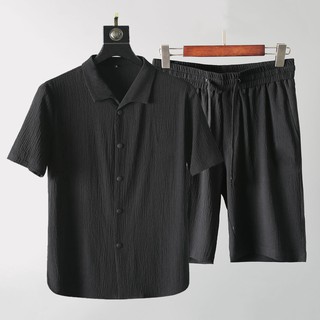 Bộ Đồ Đũi Xốp Nam Thời Trang Mùa Hè - Set Đũi Cộc Nam Hè Đẹp Mát Rẻ Nhất B11