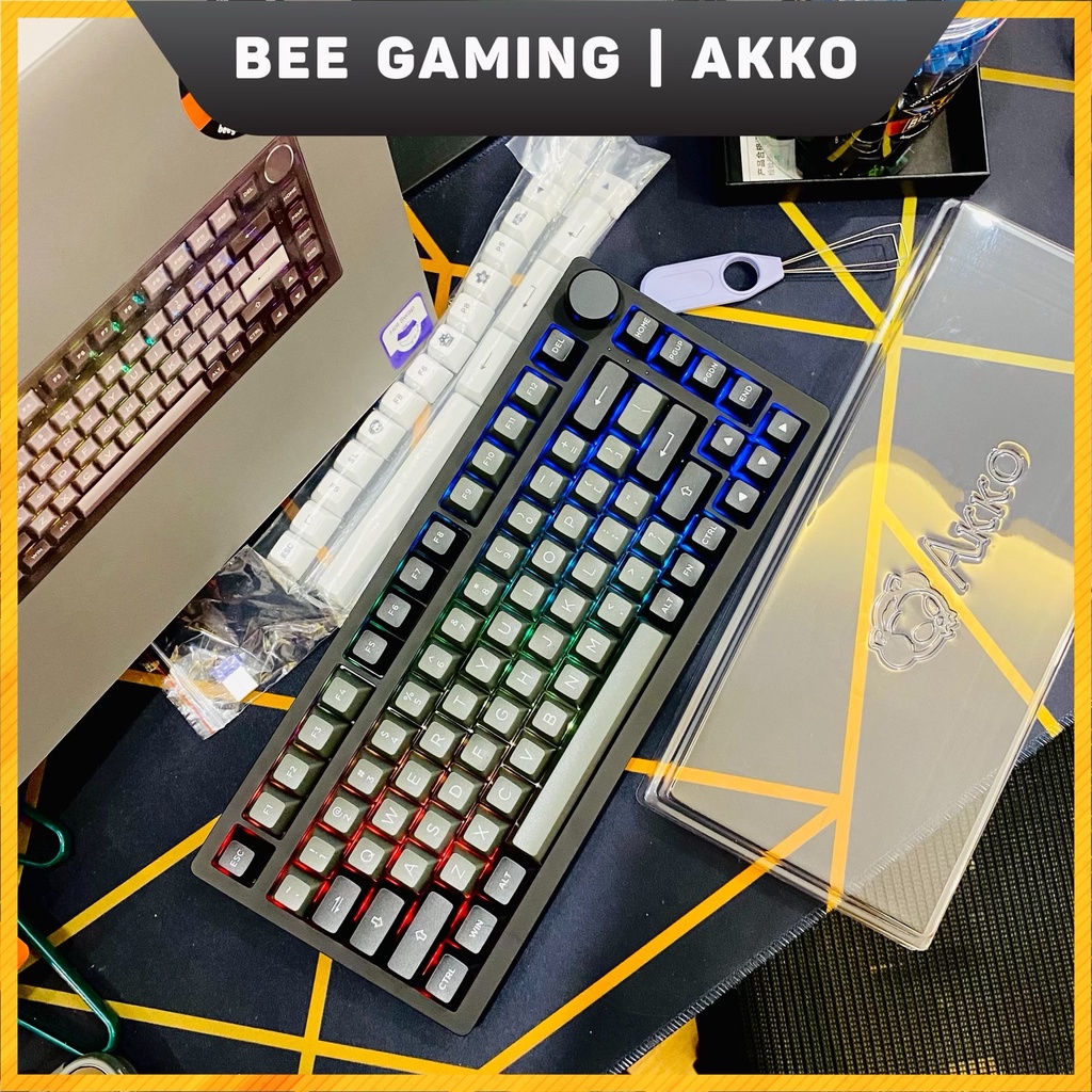 Bàn phím AKKO PC75B Plus Black & Silver