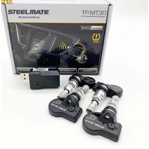 Cảm biến áp suất lốp Steelmate MT30 van trong tích hợp USB hiển thị trên màn hình Android-Bảo hành chính hãng 3 năm