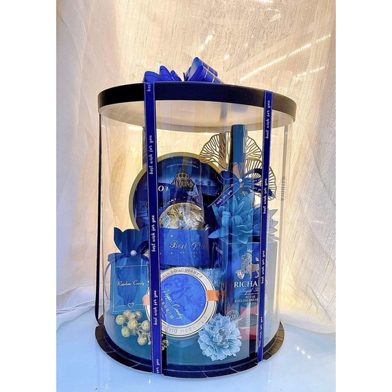 giỏ quà tết dáng trụ mika 2022