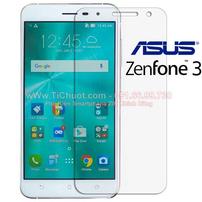 Kính Cường Lực ASUS ZenFone 3 (5.5") ZE552KL có mài cạnh 2.5D- KO FULL, 9H-0.26mm