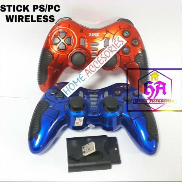 Tay Cầm Chơi Game Không Dây Ps Pc / Usb Ps Stick / Joystick / Ps2 Ps3 Q04