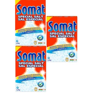 Combo 3 hộp muối rửa bát chén somat 1,2kg Hàng đức