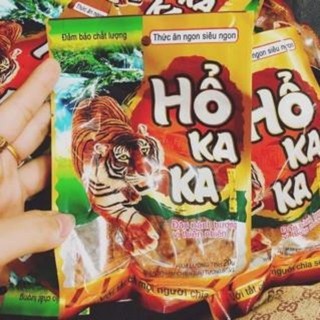 Snack hổ kaka bịch 20 gói, bim bim dai dai cay cay