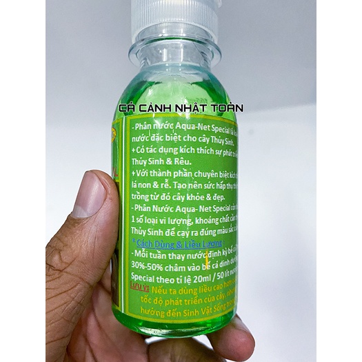 PHÂN NƯỚC THỦY SINH WAER PLANT CHO BỂ THỦY SINH AQUA NET 100ML