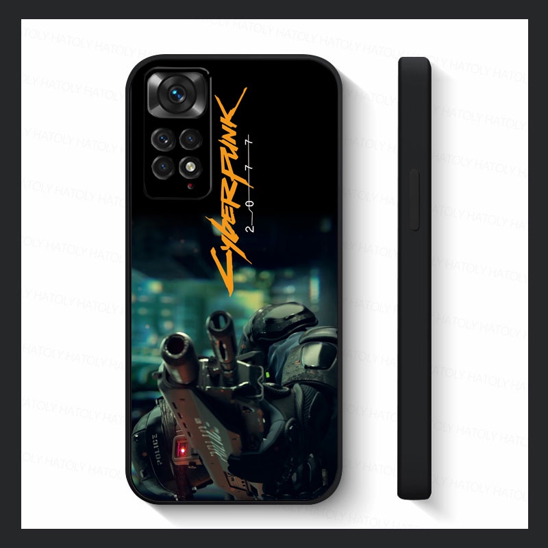 Ốp Điện Thoại Silicone Mềm In Hình Cyberpunk Cho Redmi Note 11 8 7 6 5 Pro Max 11s 7s Plus