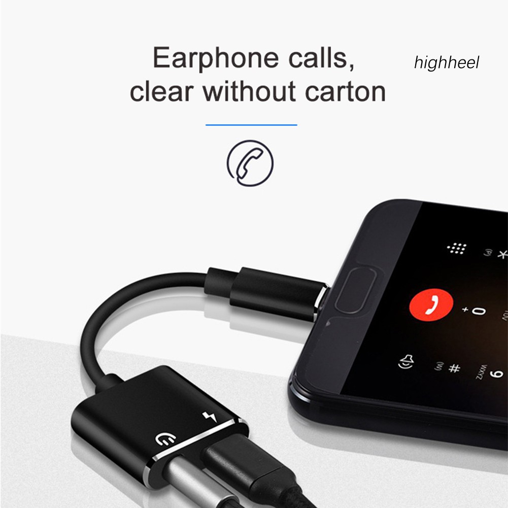 Giắc Cắm Chuyển Đổi Âm Thanh Sạc Nhanh 2 Trong 1 Type-C Sang 3.5mm