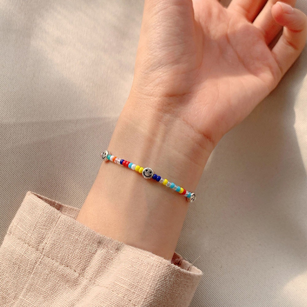 Hạt Cườm Nhiều Màu Sắc Hình Mặt Cười Dùng Làm Trang Sức DIY