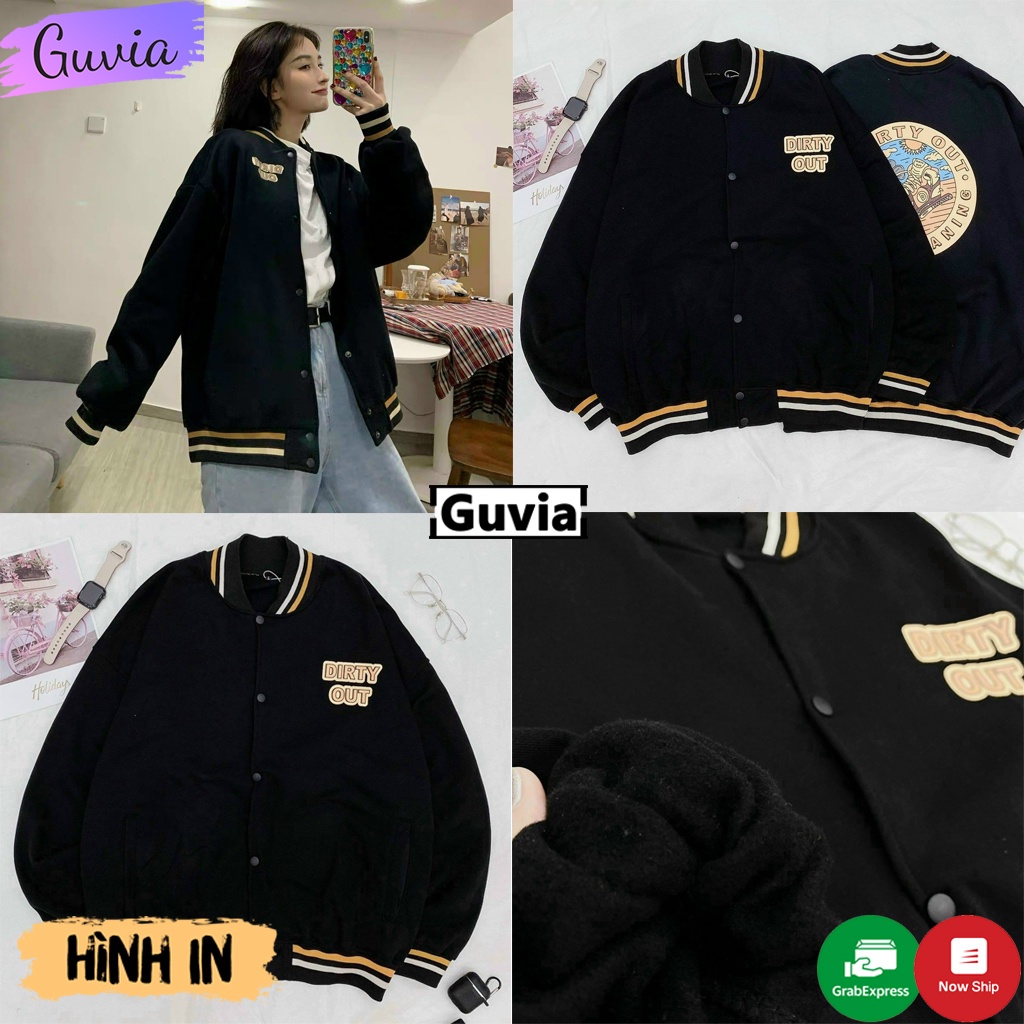 Áo khoác nỉ Cardigan DIRTY OUT form rộng Áo Cardigan nỉ ulzzang Cá Tính Unisex AKN47 Guvia | BigBuy360 - bigbuy360.vn