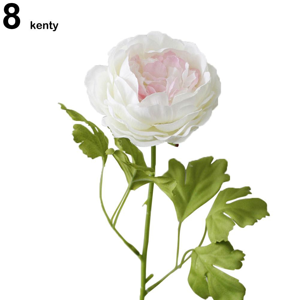 KT★1 Pc Artificial Fake Peony Flower Home Room Shop Wedding Party Garden Decor