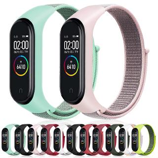 Dây đồng hồ bằng nilon thời trang cho Xiaomi Mi Band 5 4 3