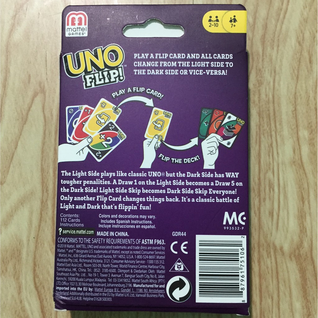 Bộ Bài UNO FLIP ⚡Rẻ Vô Địch ⚡ giấy cứng loại đẹp,phù hợp với mợi lứa tuổi( bài uno mở rộng ).