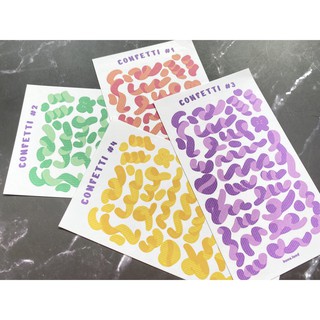 Sticker decal confetti hoa giấy #02 _ #hana.land