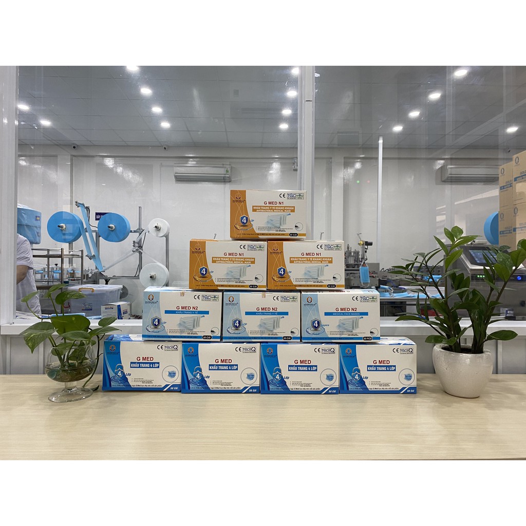 Khẩu trang y tế kháng khuẩn 1 xấp 10 cái (sp y chang hình) có giấy chứng nhận
