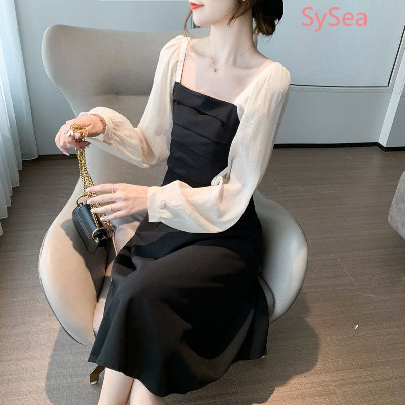 Đầm Tay Dài Thiết Kế Thanh Lịch Cho Nữ
