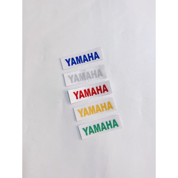 Tem phản quang chữ Yamaha 6.5x1.5cm, dán trang trí xe máy tem chống nước