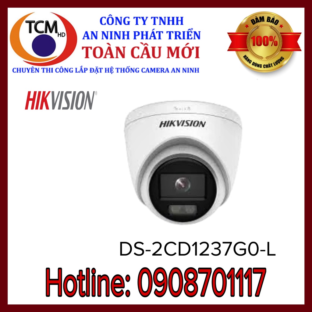 Camera IP Dome COLORVU Lite 2.0 Megapixel HIKVISION DS-2CD1327G0-L