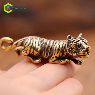 Móc Khóa Con Hổ Bằng Đồng Thau (Móc Khóa Tuổi Dần, Cao Cấp, Giá Rẻ, Sỉ)