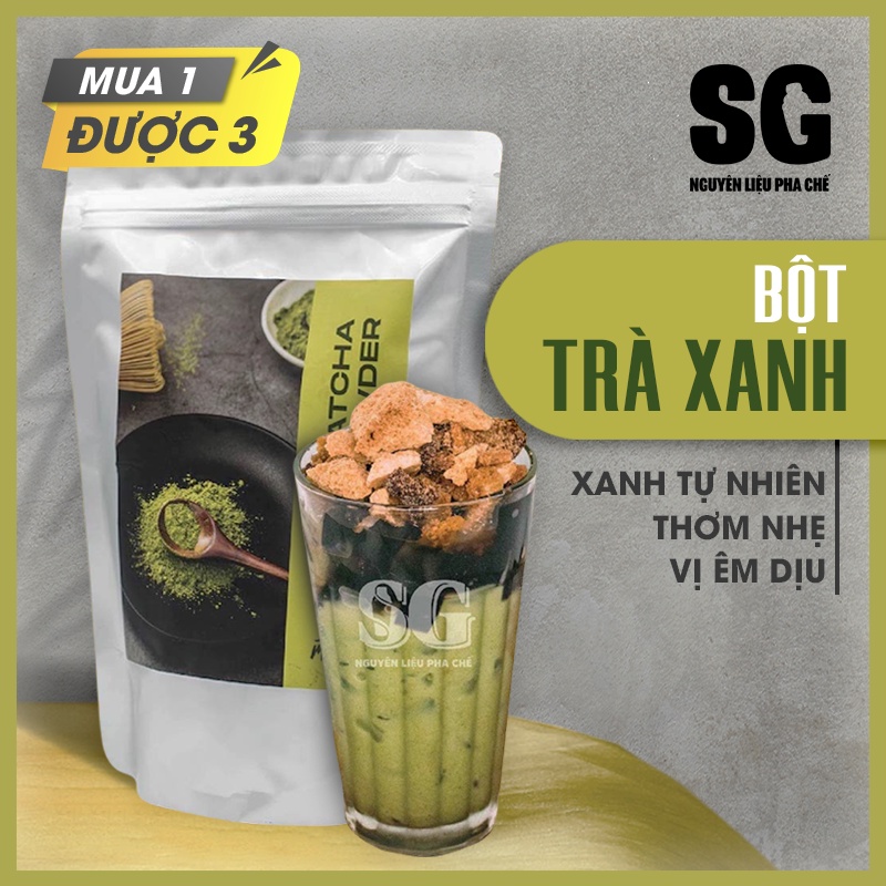 Bột Matcha Nhật SG 150g 250g 500g - Trà Xanh Nguyên Chất 100% dùng làm bánh, pha chế, đắp mặt - Nguyên Liệu Pha Chế SG