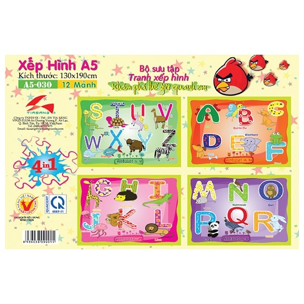 Xếp Hình A5 - Chữ Cái A5-030