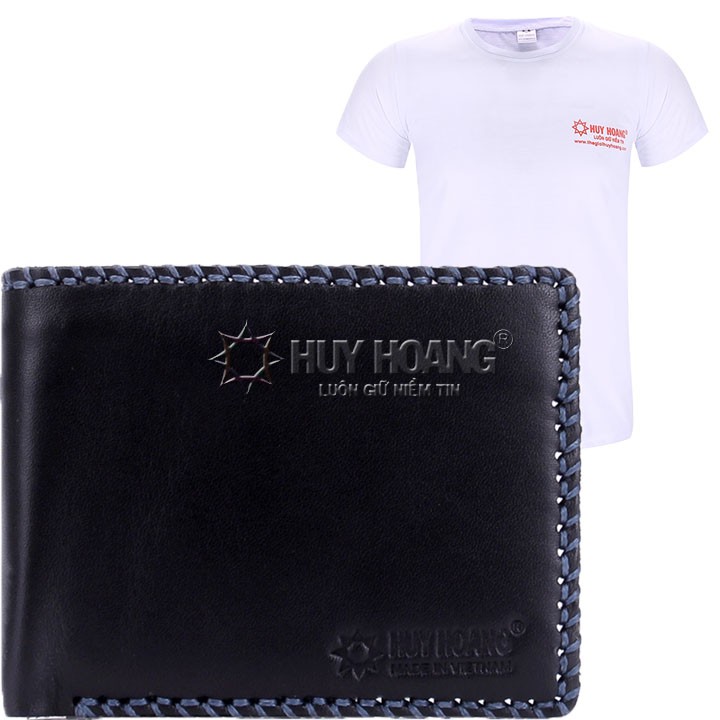 Ví nam da bò đan viền nhiều màu Huy Hoàng HP2134-35-36