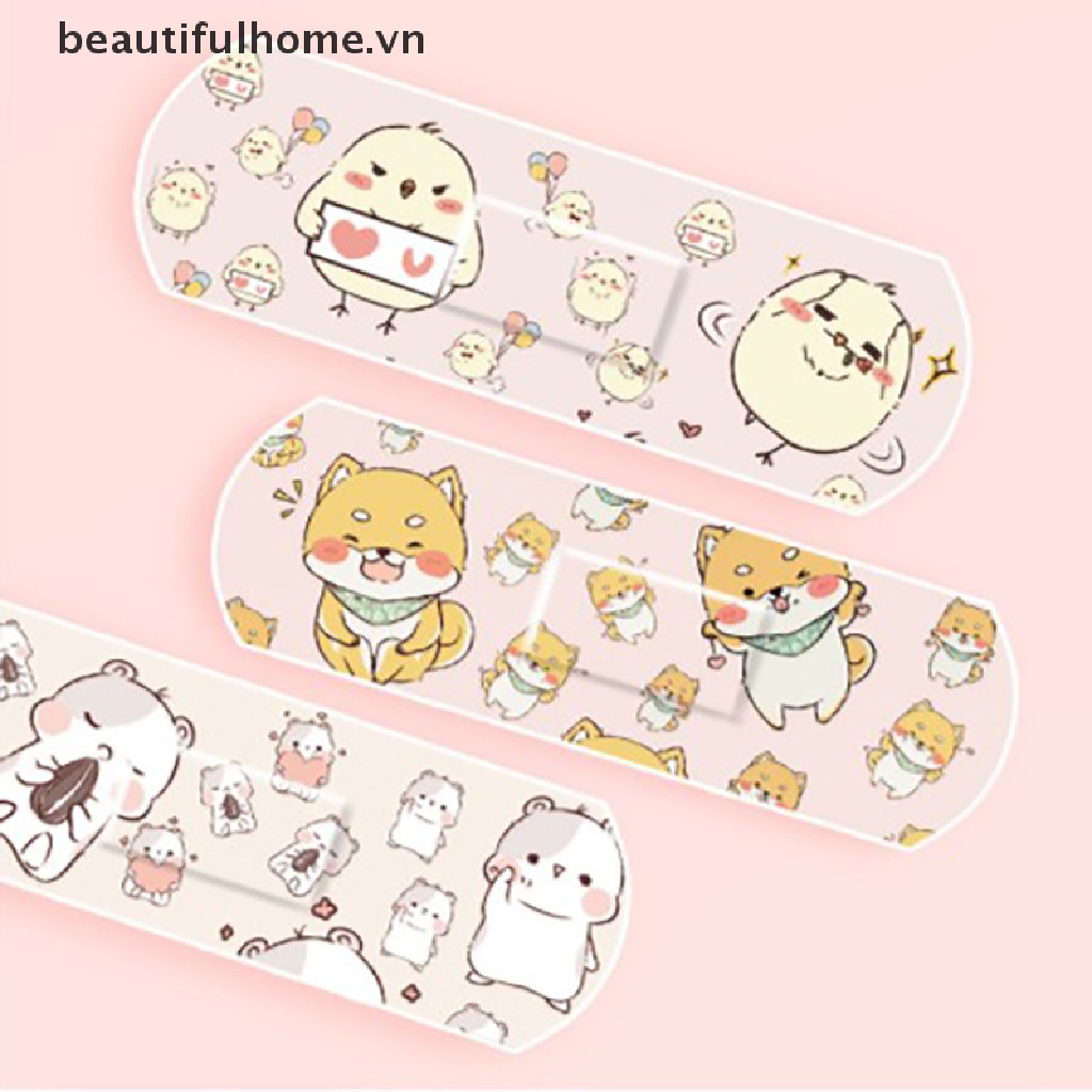 Bộ 120 Băng Keo Cá Nhân Chống Thấm Nước Nhiều Kiểu Dáng Đáng Yêu