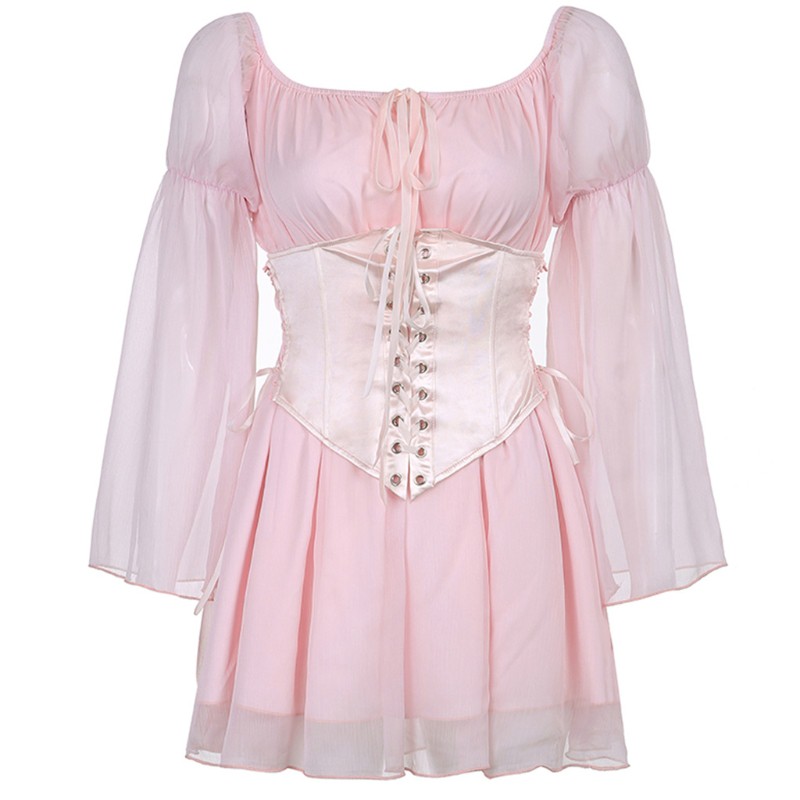 Đầm Voan Tay Dài Thời Trang Dành Cho Nữ