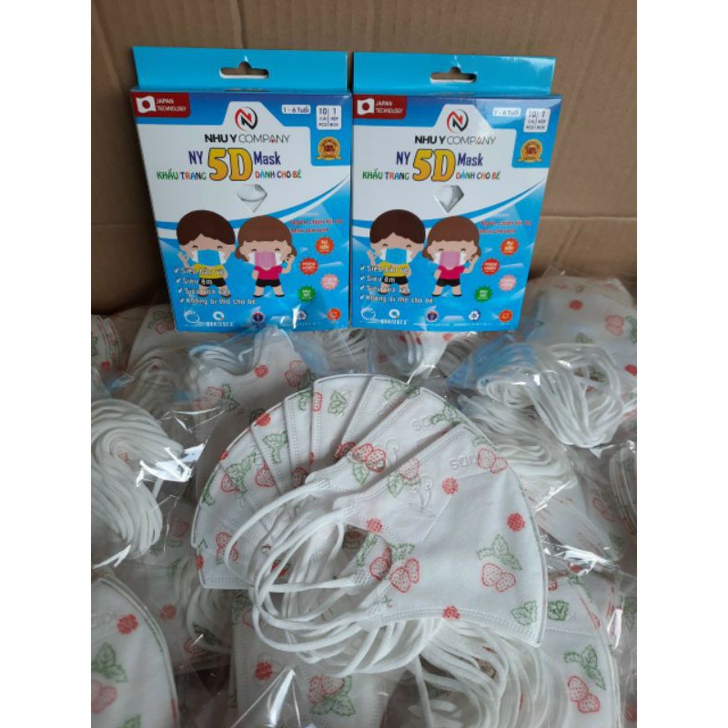 Khẩu trang trẻ em 5D Như Ý (hộp 10 cái) | BigBuy360 - bigbuy360.vn