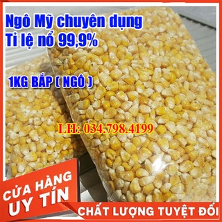 1kg bắp mỹ - ngô mỹ dùng làm bắp rang bơ tại nhà - tỉ lệ nổ 99 %