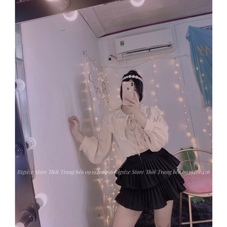 ÁO CỔ BÈO NUDE [ BIGSIZE 60-90KG]