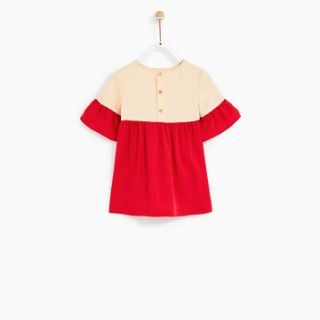 Váy Zara đỏ tay bồng (ảnh thật cuối)