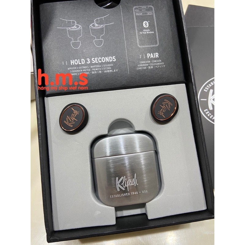 Hộp sạc không Dây True Wireless Klipsch T5