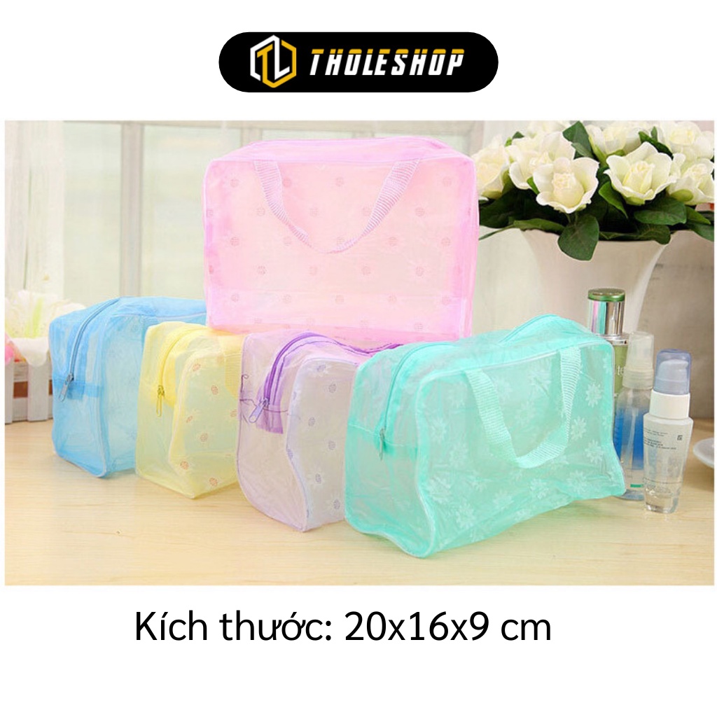 Túi đựng mỹ phẩm - Túi đựng đồ lặt vặt trong suốt cho các chuyến du lịch, đựng đồ cá nhân 2838