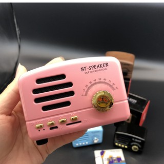 Loa Bluetooth không dây mini phong cách cổ điển