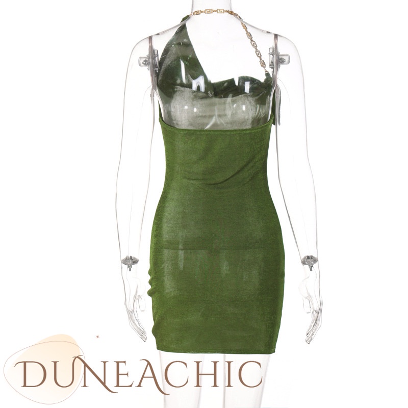 DUNEA Đầm nữ hai dây hở lưng quyến rũ