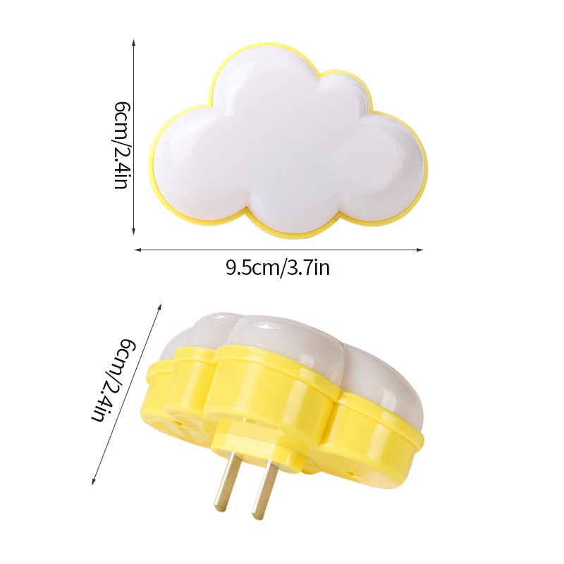 Đèn Ngủ LED Hình Đám Mây Trái Tim Sáng Tạo Dành Cho Trẻ Em