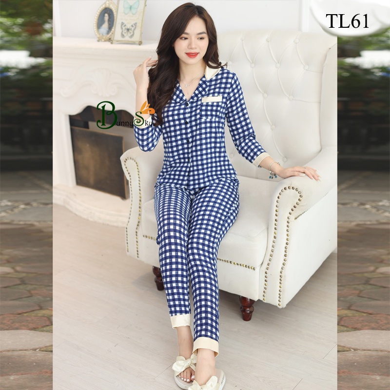[Bunnysky] Đồ bộ nữ mặc nhà đẹp, quần áo kiểu dáng  pizama xinh lung linh
