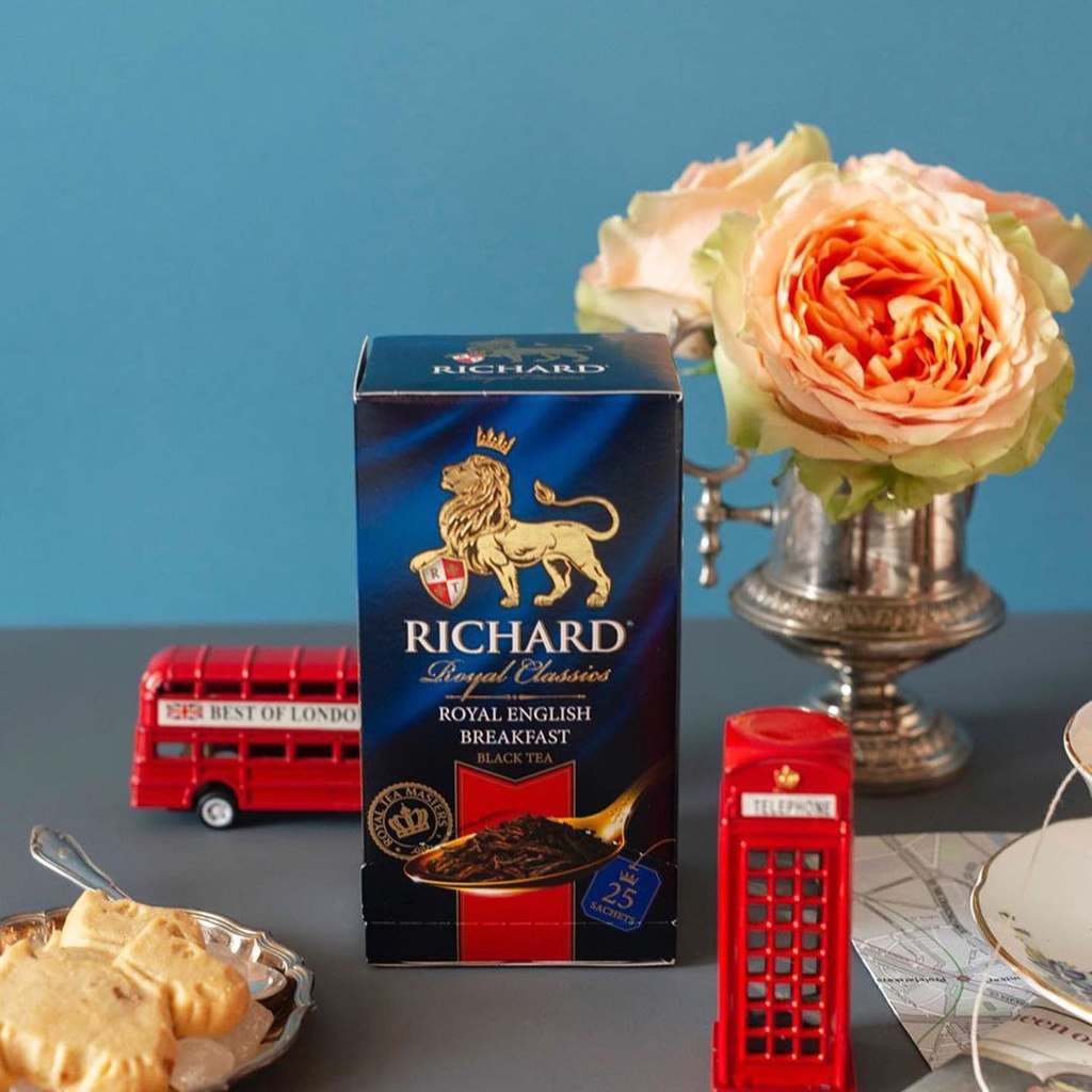 Trà đen điểm tâm - Richard Royal English Breakfast Hộp Giấy 50Gr
