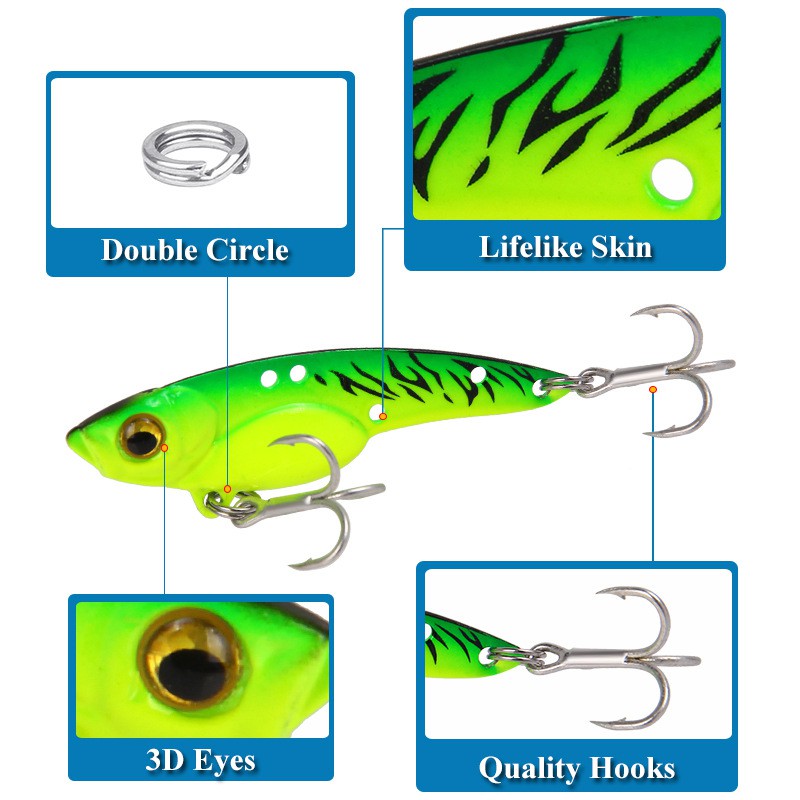 Mồi Câu Cá Giả Bằng Kim Loại 7.5/13/18g