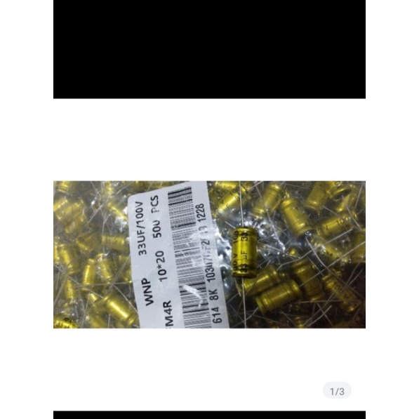 5 tụ loa 2 đầu 33uf 100v