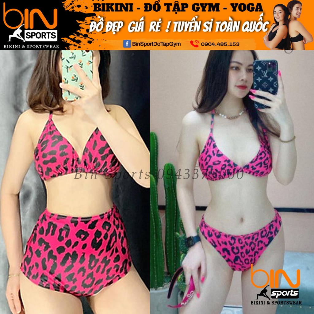 Bikini Nữ Hai Mảnh Beo Hồng Bin Sports BHV104