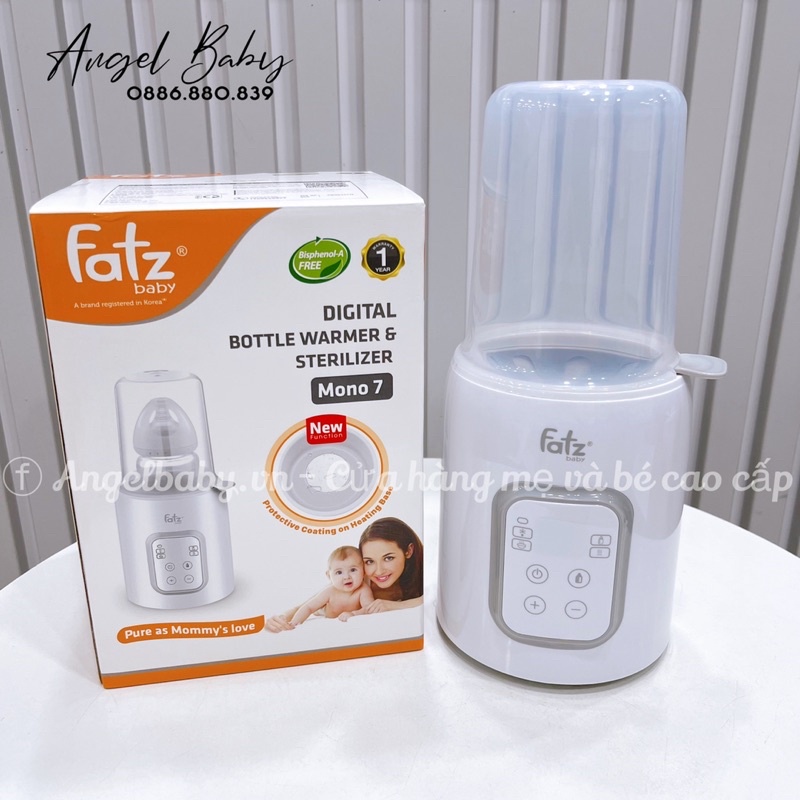 Máy hâm sữa &amp; tiệt trùng điên tử - Mono 7 - Fatzbaby FB3010TN